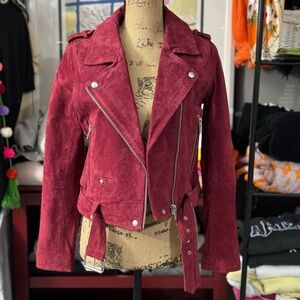 Like new, BLANKNYC leather motto jacket